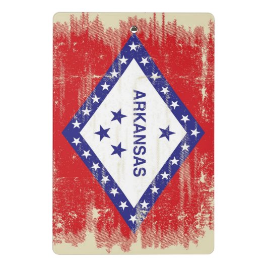 Arkansas grunge Flag Mini Klembord (Achterkant)