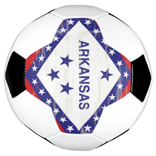 Arkansas grunge Flag Voetbal (Gedraaid)