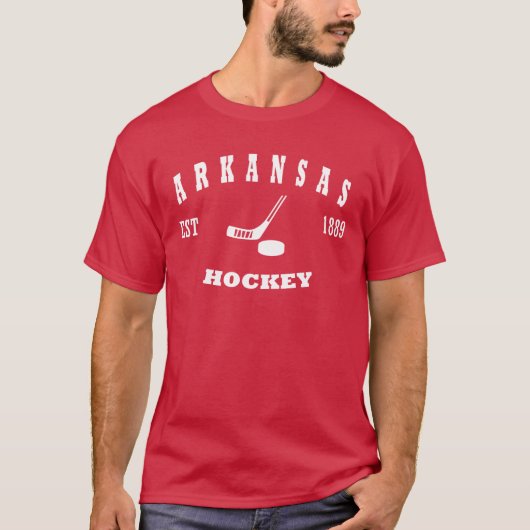 Arkansas Hockey Retro Logo T-shirt (Voorkant)