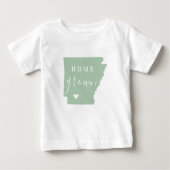 Arkansas Home Grown | Bewerkbare kleuren State Map (Voorkant)