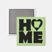 Arkansas Home Heart State Fridge Magnet (Voorkant / Achterkant)