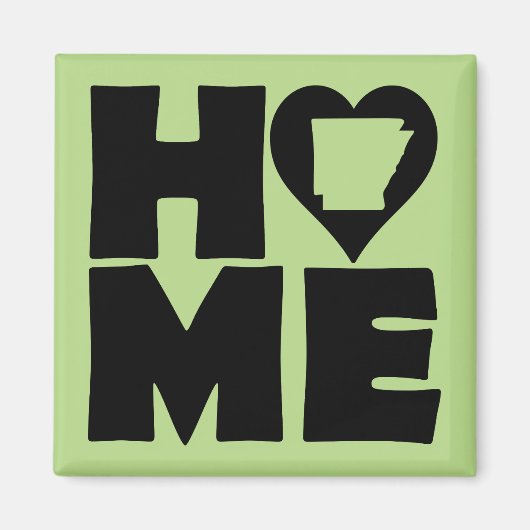 Arkansas Home Heart State Fridge Magnet (Voorkant)