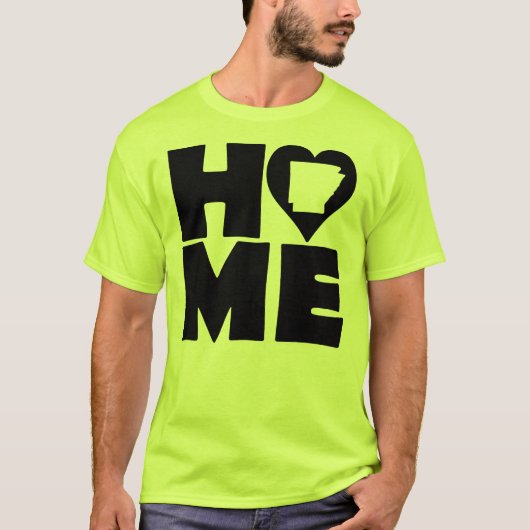 Arkansas Home Heart State T-Shirt (Voorkant)