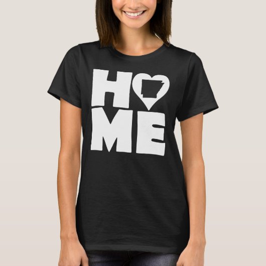 Arkansas Home Heart State T-Shirt (Voorkant)