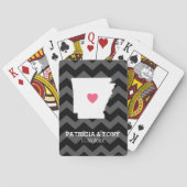 Arkansas Home State Love met Custom Heart Speelkaarten (Achterkant)