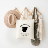 Arkansas Home Sweet Home Familie Monogram Tote Bag
