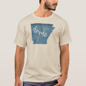 Arkansas Home Wood Grain T-shirt (Voorkant)