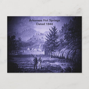 Arkansas Hot Springs Oudheid 1844 Briefkaart
