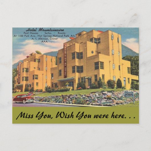 Arkansas, Hotel Mountainaire Briefkaart (Voorkant)