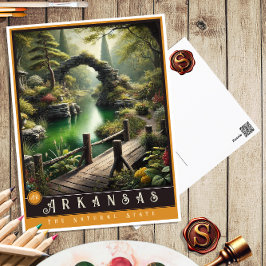 Arkansas | hyperrealistisch Briefkaart