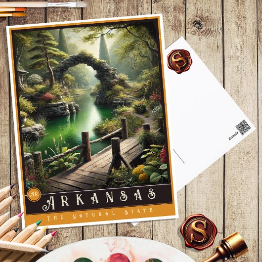 Arkansas | hyperrealistisch Briefkaart