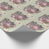 Arkansas Illustrated: Verenigde Staten Reiskaart Cadeaupapier (Hoek)