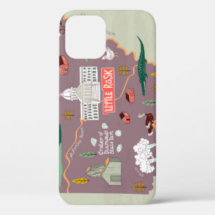 Arkansas Illustrated: Verenigde Staten Reiskaart Case-Mate iPhone Case