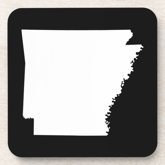 Arkansas in het wit bier onderzetter (Voorkant)