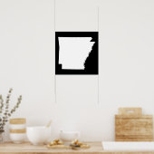 Arkansas in het wit poster (Keuken)