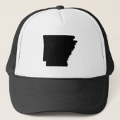 Arkansas in het zwart trucker pet (Voorkant)