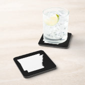 Arkansas in White Bier Onderzetter (Rechterzijde)