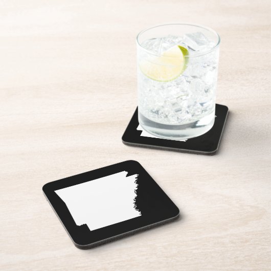 Arkansas in White Bier Onderzetter (Rechterzijde)