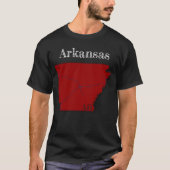 Arkansas Interstates [Berry Red Design] T-shirt (Voorkant)