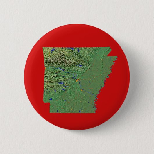 Arkansas Kaart Button (Voorkant)