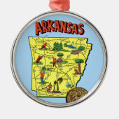  Arkansas Kaart Ornament (Voorkant)