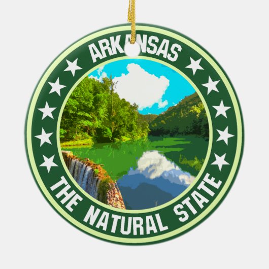 Arkansas Keramisch Ornament (Achterkant)