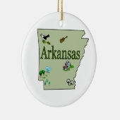 Arkansas kerstboomversiering keramisch ornament (Rechts)