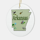 Arkansas kerstboomversiering keramisch ornament (Links)