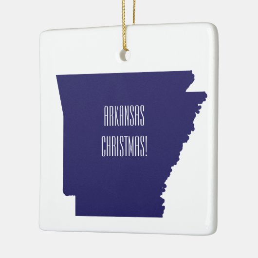 Arkansas kerstversier keramisch ornament (Links)