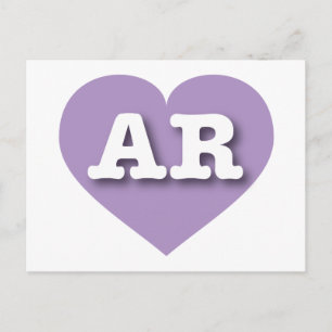 Arkansas Lavender Heart - Ik hou van AR Briefkaart