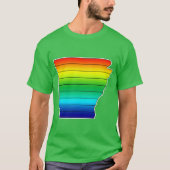 Arkansas LGBTQ Pride Flag Design Oversized T-shirt (Voorkant)