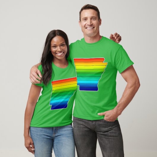 Arkansas LGBTQ Pride Flag Design Oversized T-shirt (Unisex)