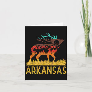 Arkansas - liefde natuur vintage wandelen 70s 80s kaart