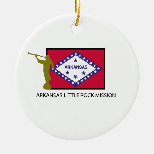ARKANSAS LITTLE ROCK MISSIE CTR LDS KERAMISCH ORNAMENT (Voorkant)
