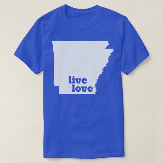 Arkansas Live Love Arkansas T-shirt (Design voorkant)