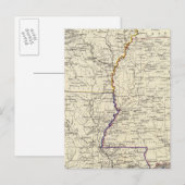 Arkansas, Louisiana en Mississippi Briefkaart (Voorkant / Achterkant)