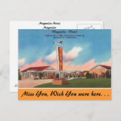 Arkansas, Magnolia Motel Briefkaart (Voorkant / Achterkant)