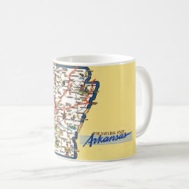 Arkansas Map Mug Koffiemok