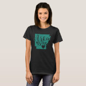 Arkansas Map Outline USA T-shirt (Voorkant volledig)