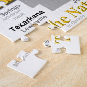 Arkansas Map Silhouette Legpuzzel (Zijkant)