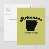 Arkansas Motto - Zoals gezien op Cops Briefkaart (Voorkant / Achterkant)