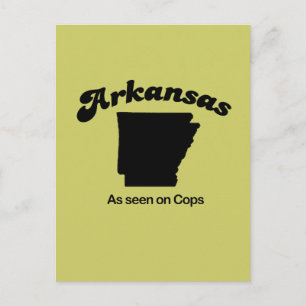 Arkansas Motto - Zoals gezien op Cops Briefkaart