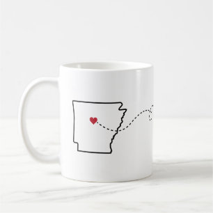 Arkansas naar Texas - Heart2Heart Coffee-Mok Koffiemok