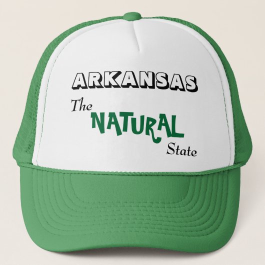 Arkansas - Natuurlijke Staat Trucker Pet (Voorkant)