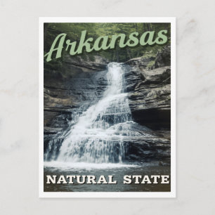 Arkansas Natuurstaat Waterval Briefkaart