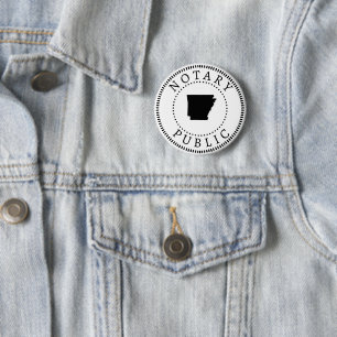 Arkansas Notary Public Ronde Button 5,7 Cm
