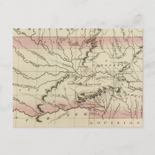 Arkansas, Oklahoma Briefkaart (Voorkant)
