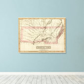 Arkansas, Oklahoma Canvas Afdruk (Insitu (Houten vloer))