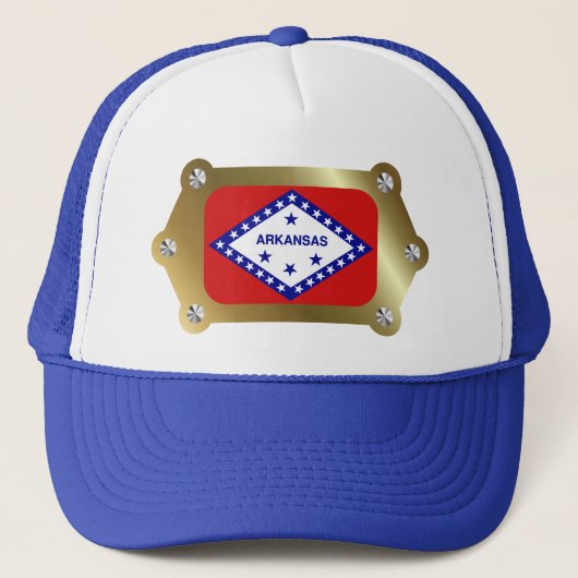 Arkansas omlijst Vlag Pet (Voorkant)
