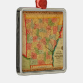Arkansas Panoramic MapArkansas Metalen Ornament (Rechts)